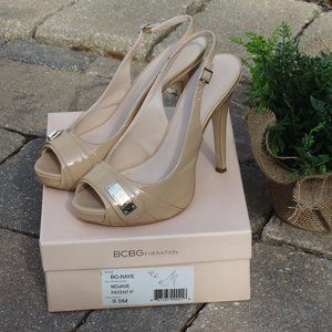 BCBGeneration Cream Slingback Pumps